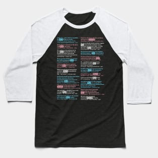 Trans: Singular They through history Baseball T-Shirt